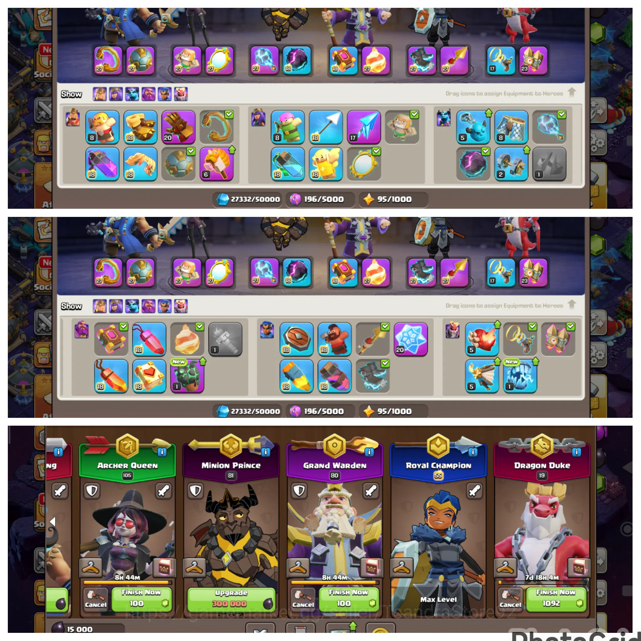 Clash of Clans Accounts High-End TH 18 ENGINEREED MAXED SUPER RARE LVL 181 All Defense Level 1 EXPECT TESLA|4 HERO 3