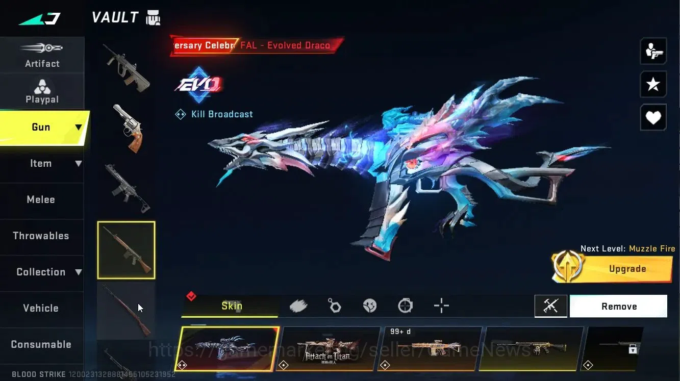 Blood Strike Accounts ASIA|2 ETERNAL[ETHAN-Alien Walker,DEagle]|Melee St image 18