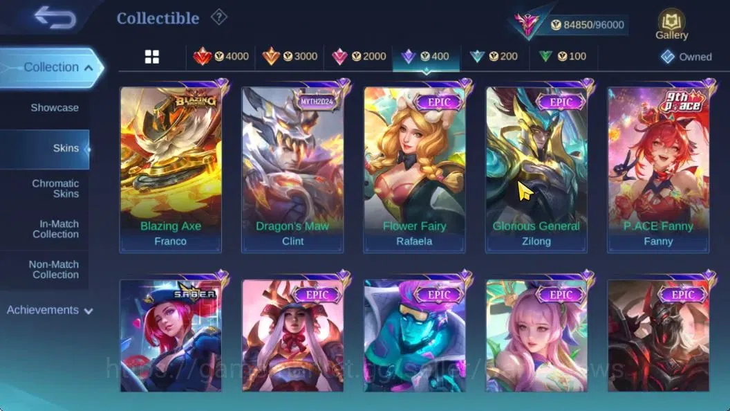 Mobile Legends: Bang Bang Accounts Hero 132|Skin 271|High Glory 91|KOF(Gusion,Karina) image 11