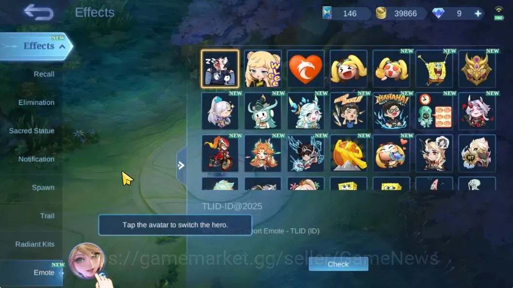 Mobile Legends: Bang Bang Accounts Hero 132|Skin 271|High Glory 91|KOF(Gusion,Karina) image 20