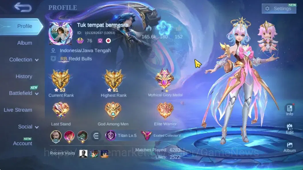 Mobile Legends: Bang Bang Accounts Hero 132|Skin 271|High Glory 91|KOF(Gusion,Karina) image 3