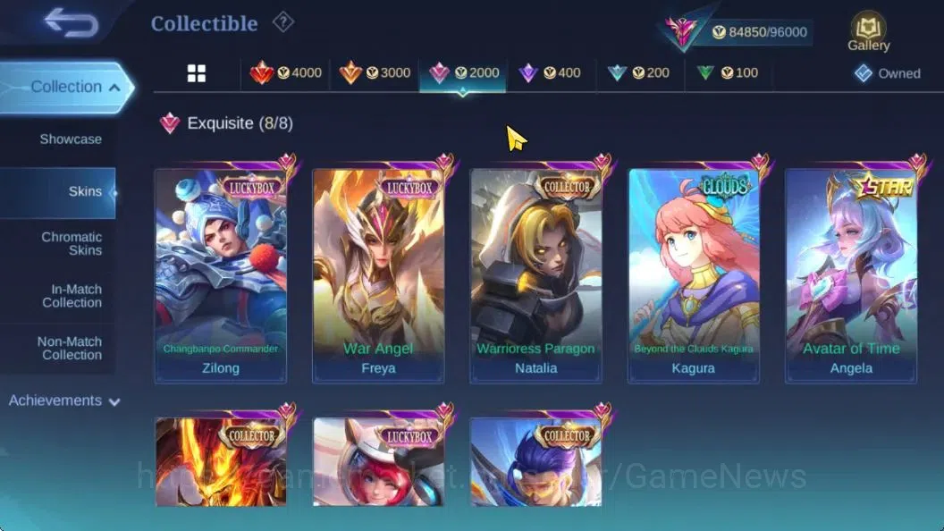 Mobile Legends: Bang Bang Accounts Hero 132|Skin 271|High Glory 91|KOF(Gusion,Karina) image 8