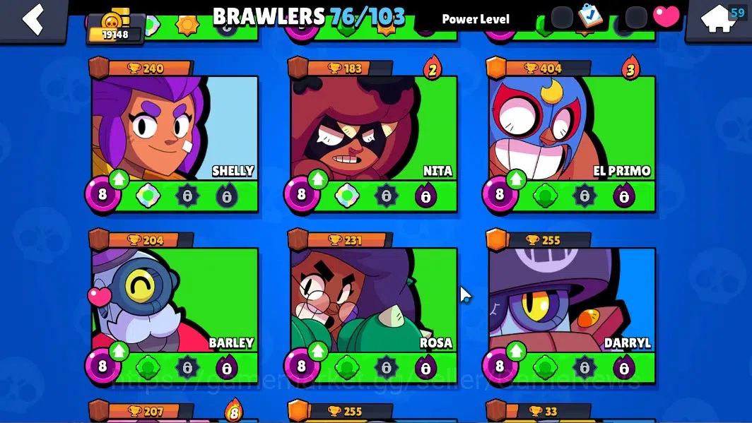 Brawl Stars Accounts 19148 Trophy|76Brawler 1Max Lvl[Edgar]|3 Hypch DJ& image 10
