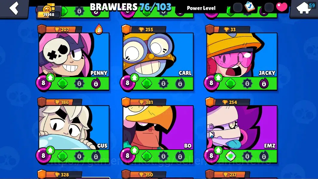 Brawl Stars Accounts 19148 Trophy|76Brawler 1Max Lvl[Edgar]|3 Hypch DJ& image 11