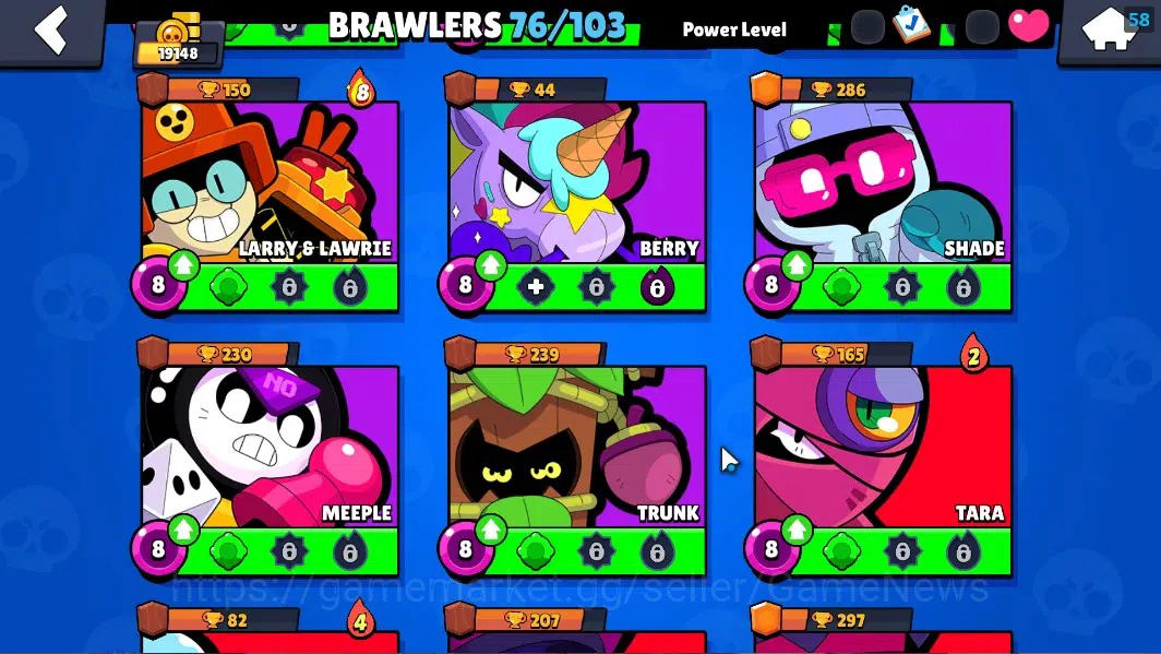 Brawl Stars Accounts 19148 Trophy|76Brawler 1Max Lvl[Edgar]|3 Hypch DJ& image 13