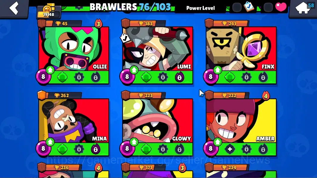 Brawl Stars Accounts 19148 Trophy|76Brawler 1Max Lvl[Edgar]|3 Hypch DJ& image 15