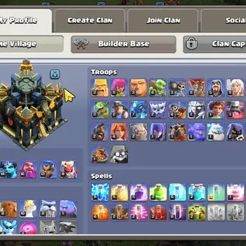 Clash of Clans Accounts High-End TH 17-BH 8|LVL 102|BK 37,AQ 29,MP 14,GW 16,RC 13,DD 4|HH 11|BM 7|2 Gold Skin||2K