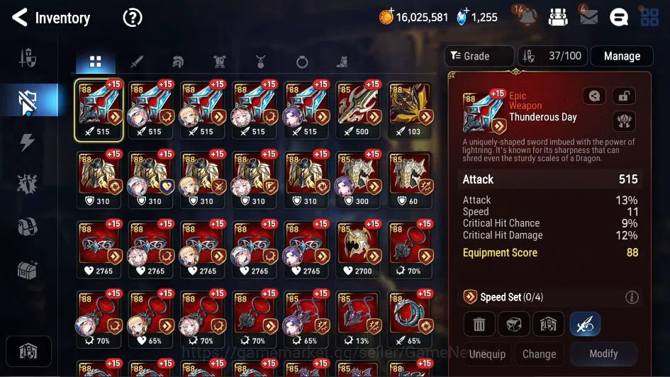 Epic Seven Accounts GLOBAL Unverif|New Era|3 ML(LOT Scale,AYufine,ALai image 9