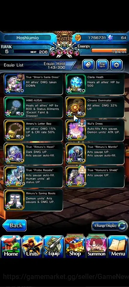 Grand Summoners Accounts Global|Rank 5|11 Ascend + 2 TW|Houka Inumuta+TW,S  image 10