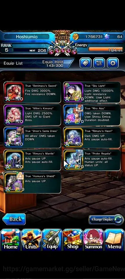 Grand Summoners Accounts Global|Rank 5|11 Ascend + 2 TW|Houka Inumuta+TW,S  image 4