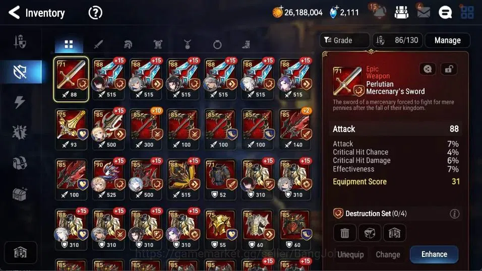 Epic Seven Accounts Global Unverif|New Era|7 ML[Belian,D Bride Senya,L image 11