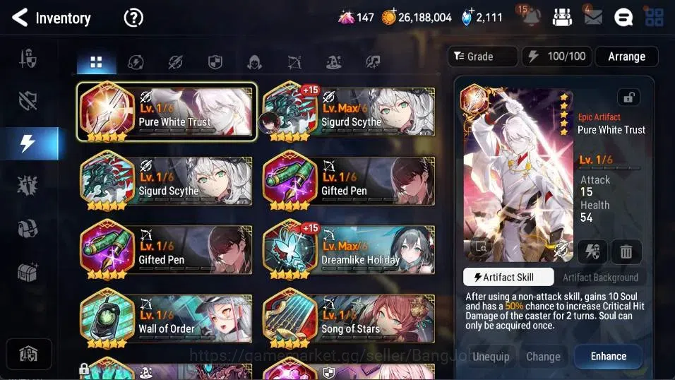 Epic Seven Accounts Global Unverif|New Era|7 ML[Belian,D Bride Senya,L image 12