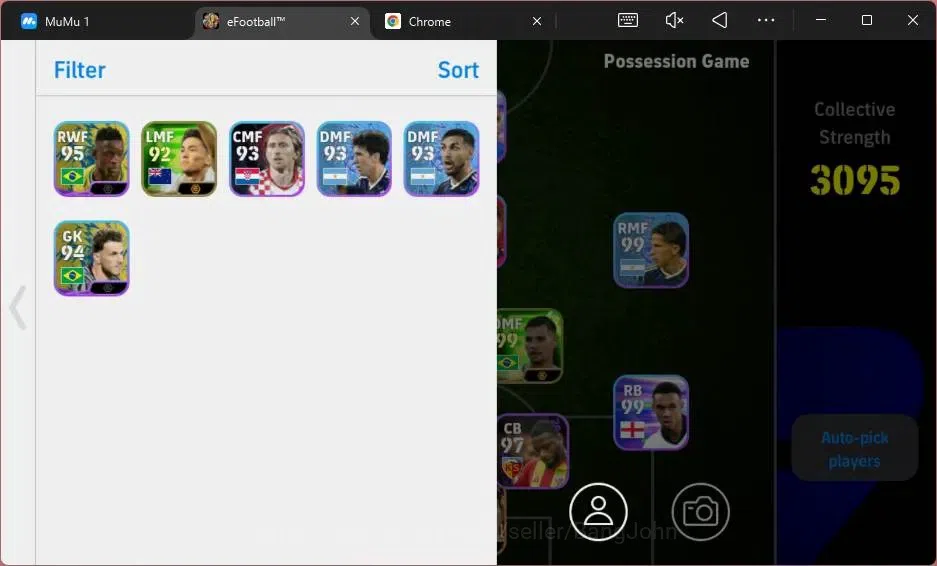 eFootball Accounts Mobile|PW 3095|Bigtime Gianluigi Buffon|Epic Steve image 2