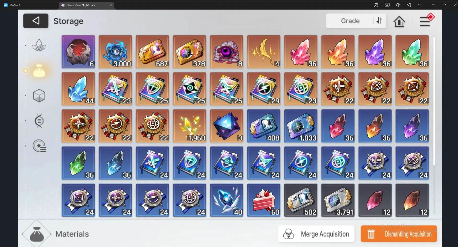Chaos Zero Nightmare Accounts ASIA |LV54 |SSR 9 |Heidemarie ME2 |Reona ME1 | Sel image 7