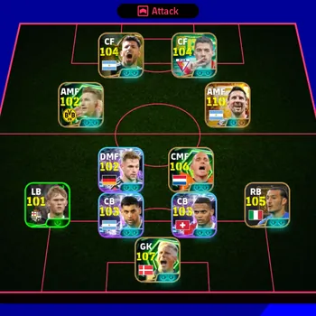 eFootball Accounts Legends & Iconic Players eFootball PES2027 | 3195 Collective Strength | 105 OVR Squad | Neymar, De