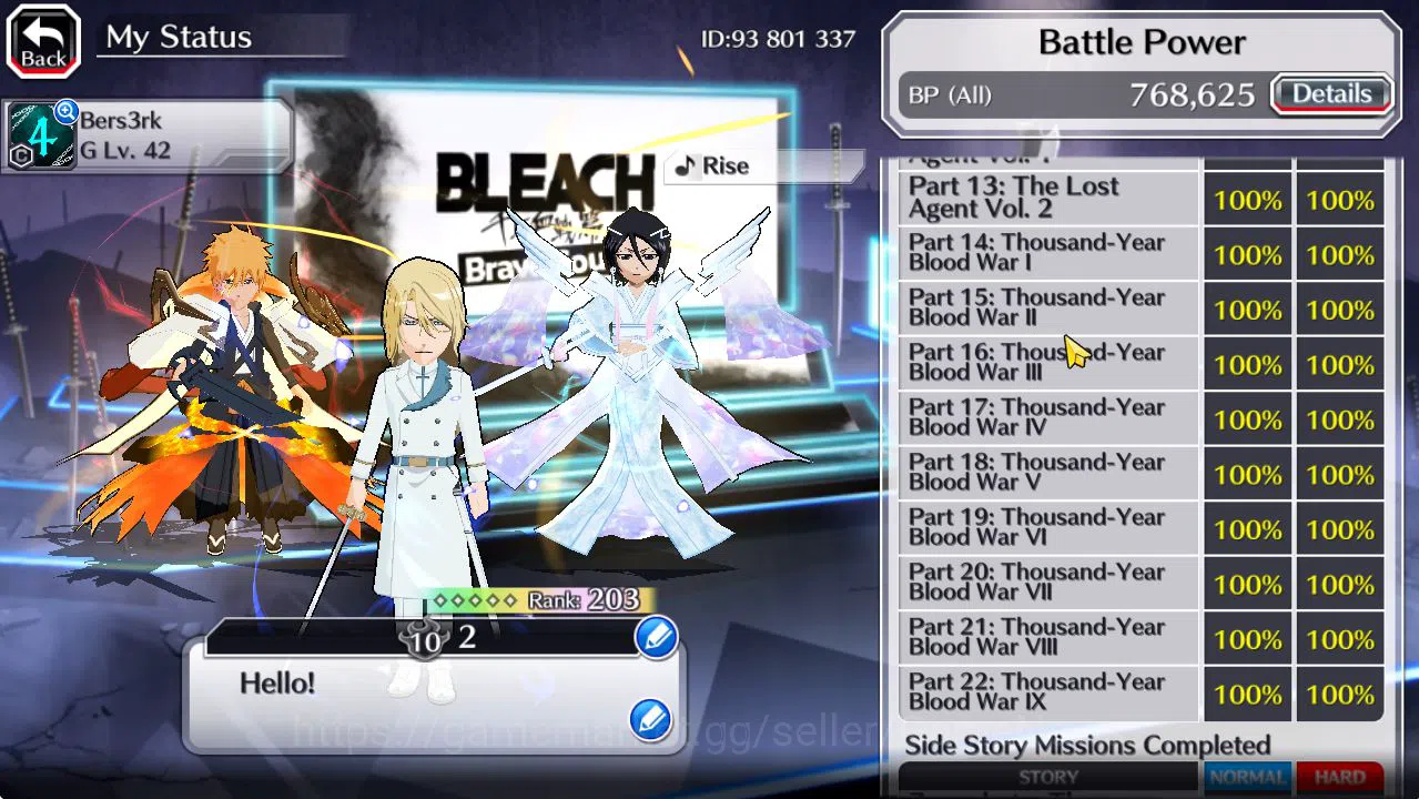 Bleach: Brave Souls Accounts [GLOBAL]50K Orb|TYBW26(BazzB,Jugram),Rukia,Ichigo  image 5