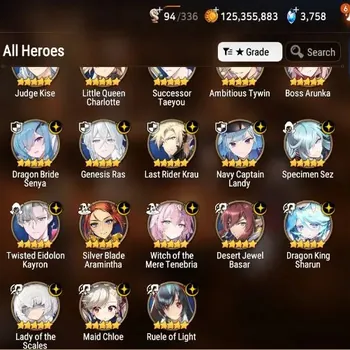 Epic Seven Accounts High-End Global Unverif| 37 ML (RnL 300SPD, BArunka, LOTScales, Yulha, Har setti, Elvira, Zio, etc