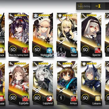Arknights Accounts Starter ARKNIGHTS GLOBAL STARTER 9*6 , 2 LIMITED KALTSIT ALTER,WANG , BLAZE