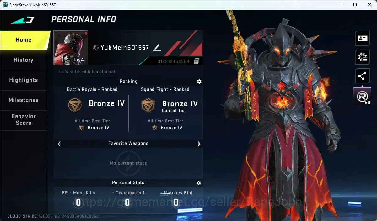 Blood Strike Accounts ASIA | Collab AK47-Sacred Axe Rhitta | 5 Legendary image 2