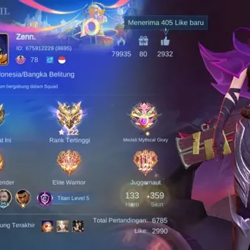 Mobile Legends: Bang Bang Accounts Collector Hero 133|Skin 359|Renowned|Collector Natalia+Benedetta|Prime Granger|KOF