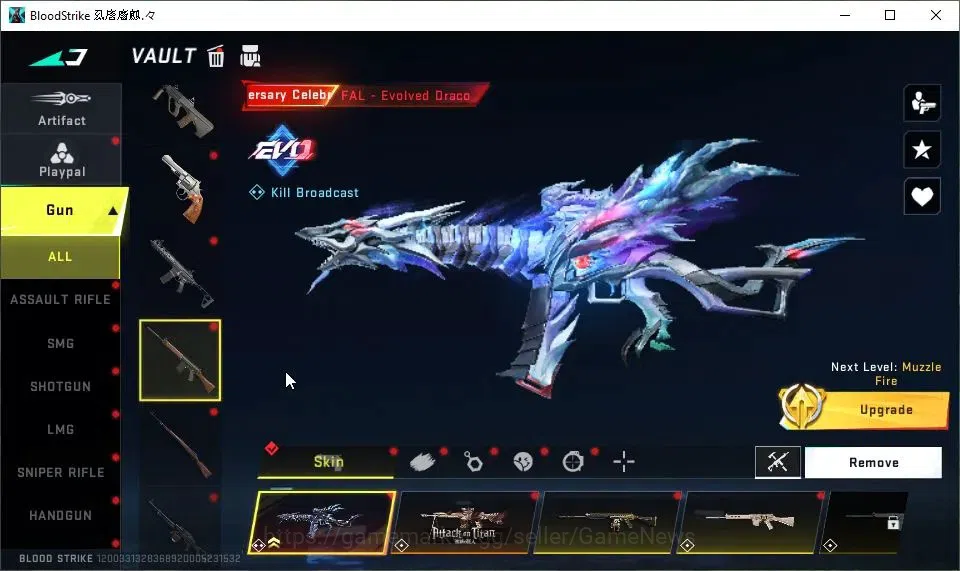 Blood Strike Accounts ASIA|ETERNAL Desert Eagle-Scorpius|2 ULTRA Melee|4 image 16
