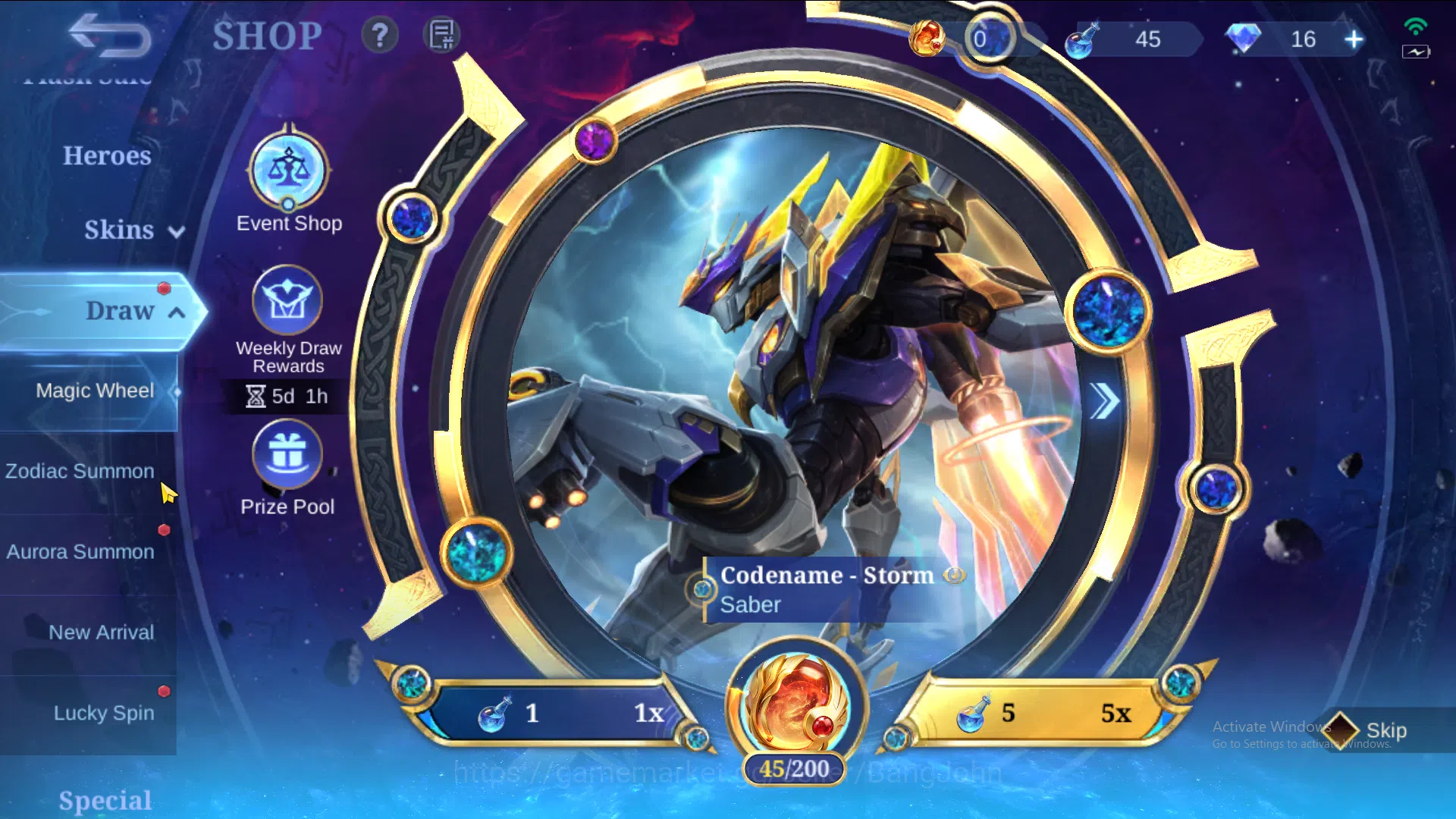 Mobile Legends: Bang Bang Accounts Hero 131 | Skin 487 |  Legend Saber | Legend Lunox image 13