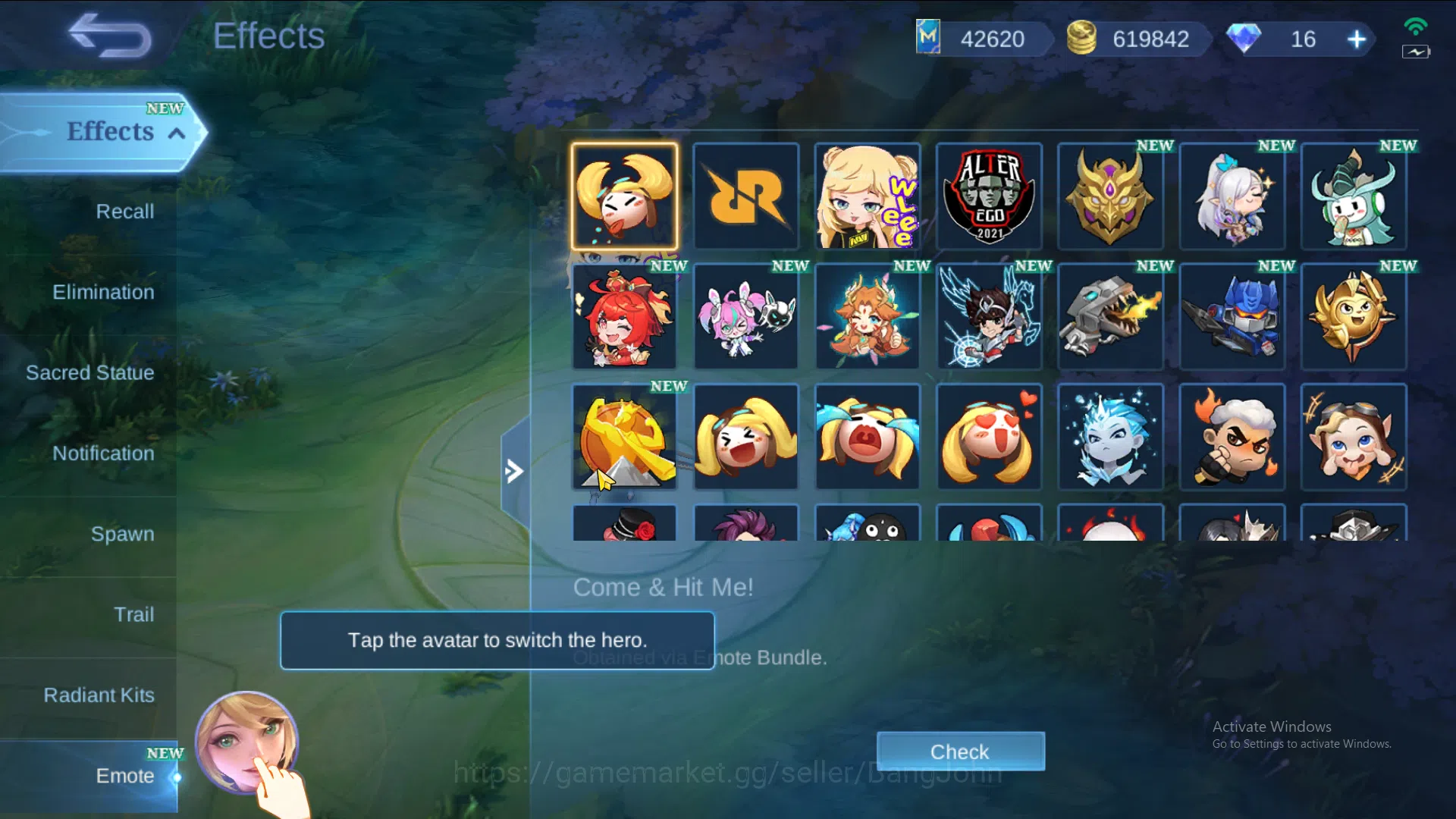 Mobile Legends: Bang Bang Accounts Hero 131 | Skin 487 |  Legend Saber | Legend Lunox image 5