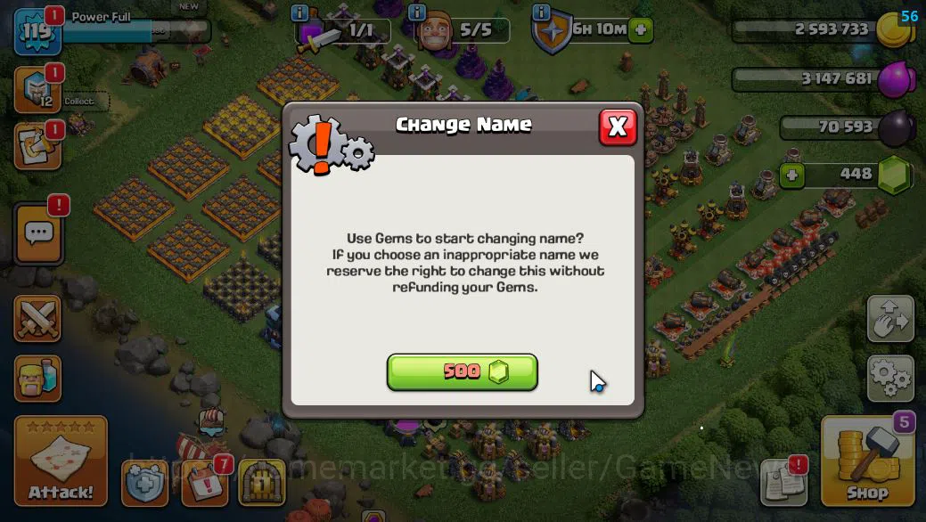 Clash of Clans Accounts Starter TH 13 -BH 7|LV 119|HH 7|BK 40,AQ 40,GW 20,MP 40,RC 25|448 Gems|CN OFF|Protect OFF|TAKE 3