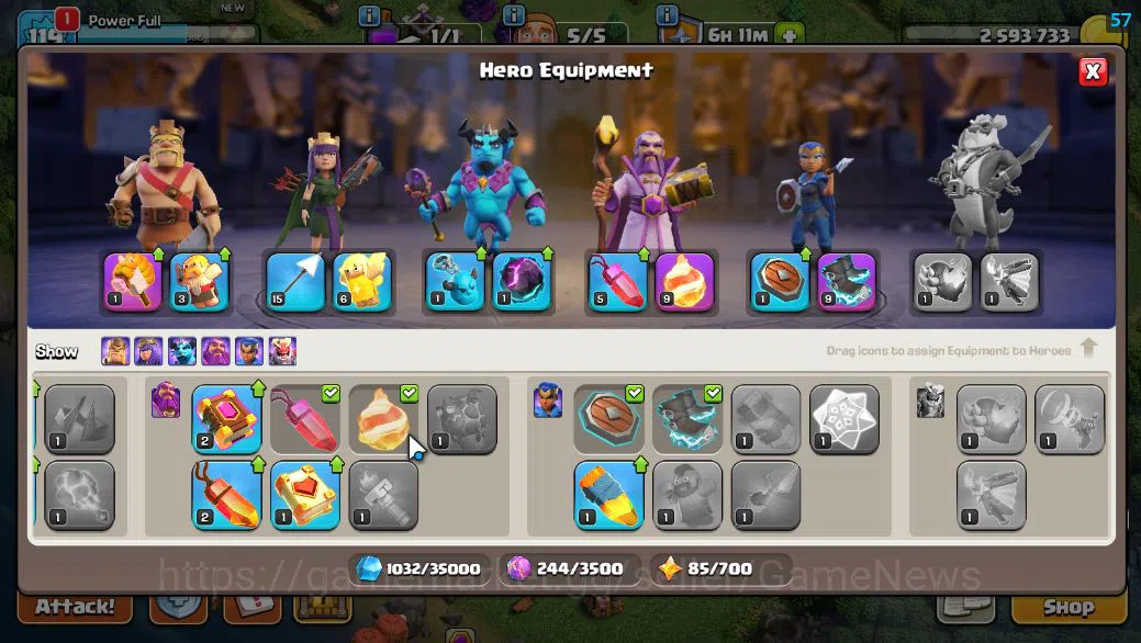 Clash of Clans Accounts Starter TH 13 -BH 7|LV 119|HH 7|BK 40,AQ 40,GW 20,MP 40,RC 25|448 Gems|CN OFF|Protect OFF|TAKE 4