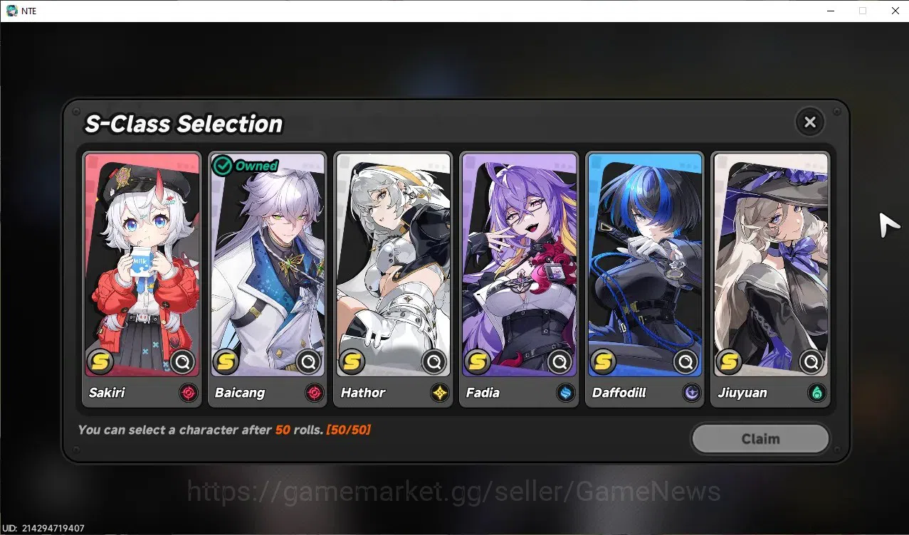 Neverness to Everness Accounts GLOBAL SEA|HL 3|2 SSR(Lacrimosa),Baicang|Selector  image 5