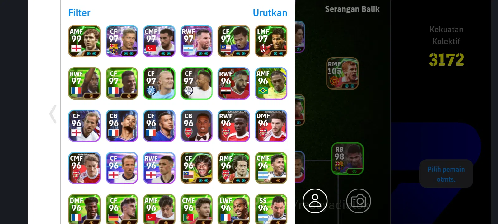 eFootball Accounts Legends & Iconic Players EFOOTBALL | PAUL SCHOLES, INIESTA, D NUNEZ, M SILVERTE, POWER 3172, CHEAPEST 2