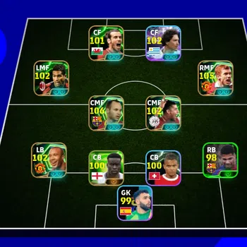 eFootball Accounts Legends & Iconic Players EFOOTBALL | PAUL SCHOLES, INIESTA, D NUNEZ, M SILVERTE, POWER 3172, CHEAPEST