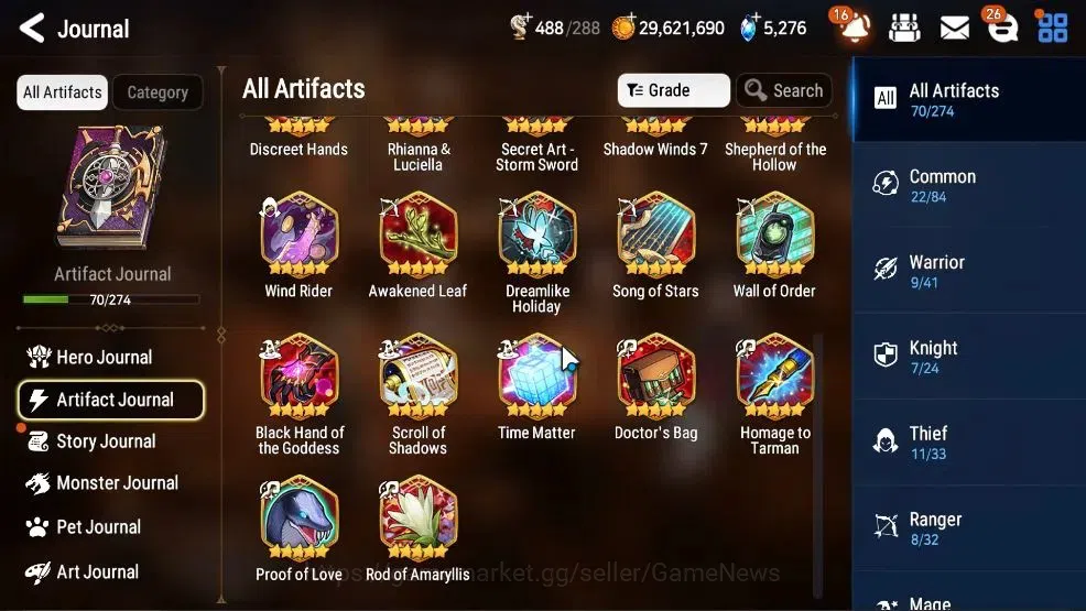 Epic Seven Accounts High-End GLOBAL UnVerif|New Era|12 ML(Salome,BW Iseria,Ab Vildred,Etc)+Aby Fumyr,Ivana|SPD 291 Rinak|5K 10