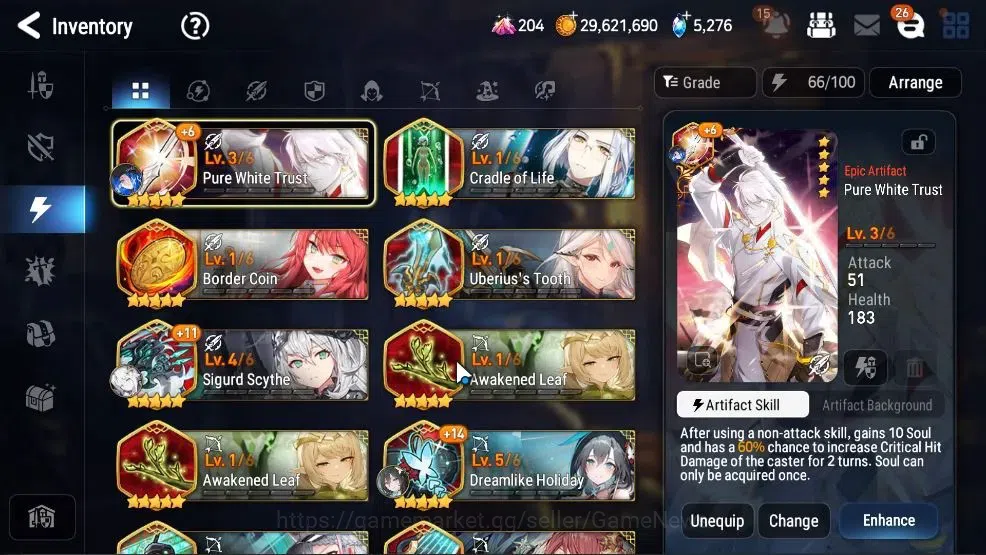 Epic Seven Accounts High-End GLOBAL UnVerif|New Era|12 ML(Salome,BW Iseria,Ab Vildred,Etc)+Aby Fumyr,Ivana|SPD 291 Rinak|5K 19