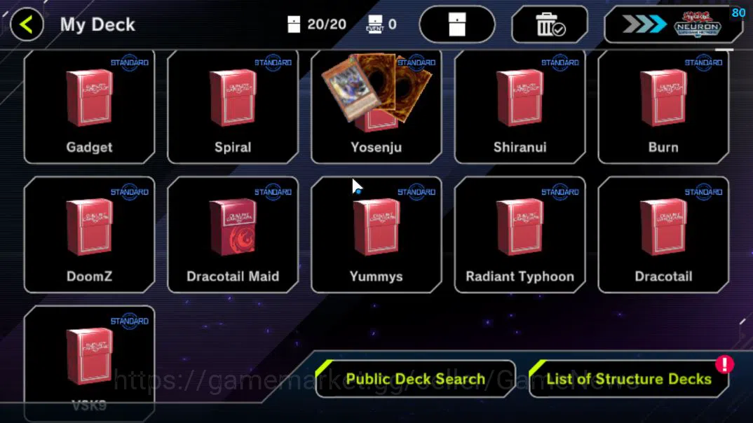 Yu-Gi-Oh! Master Duel Accounts Lv 18 | 20 Deck |RadiantTyphoon, VSK9,Dracotail,Do image 3