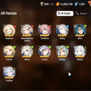 Epic Seven Accounts Starter Global|Unverif|Fresh Starter 2 ML(Lisette, Belian), Summertime Iseria|PoH+Bless ON|Theater