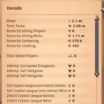 Albion Online Others ASIA | 2,08M Total Fame - 2,1M Silver | T8 Lumberj image 1