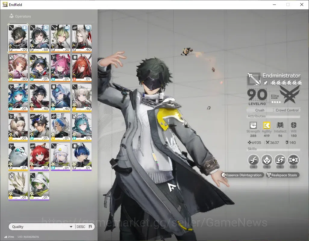 Arknights: Endfield Accounts ASIA|Lv 54|Ars 6k|7 SSR (2 Limit) + 9 (*6 Wep)|Yvo image 3