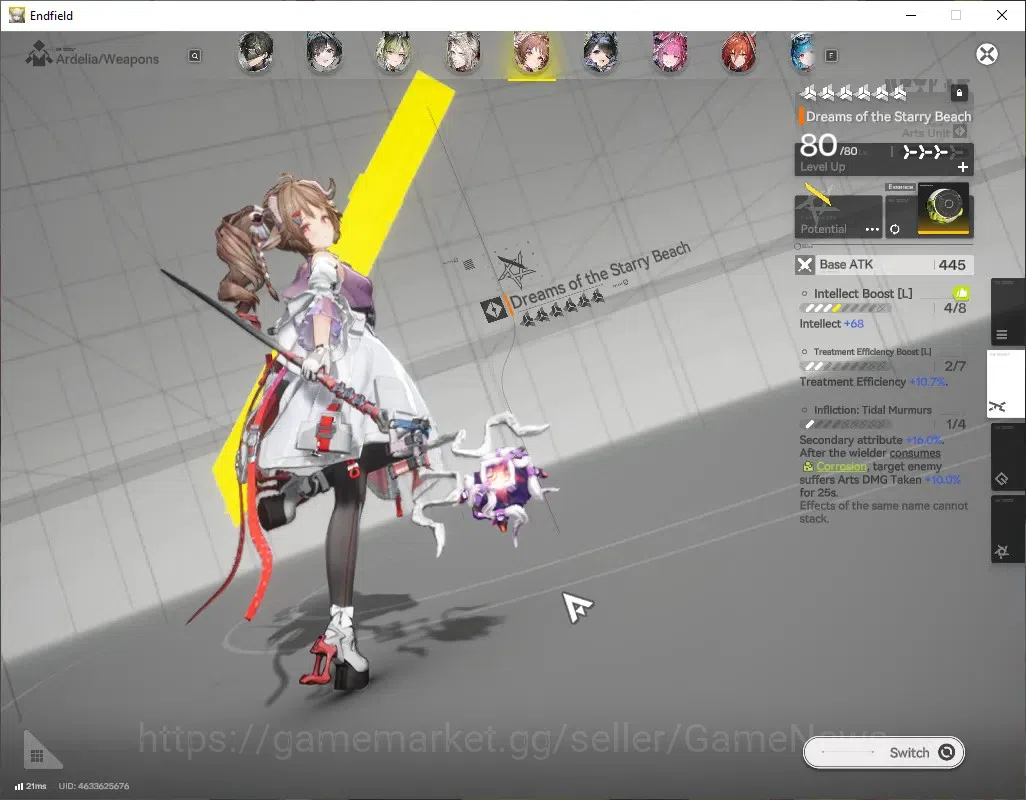 Arknights: Endfield Accounts ASIA|Lv 54|Ars 6k|7 SSR (2 Limit) + 9 (*6 Wep)|Yvo image 7