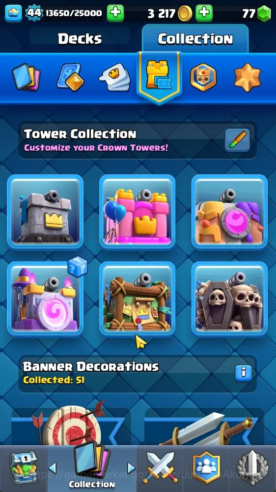 Clash Royale Accounts Midgame Lvl 44|Trophy 8059|Limited Skin|KTL 14|Card 118| 11 EVO, 5 Champ, 21 Legend, 33 Epic, 30 Rare 3