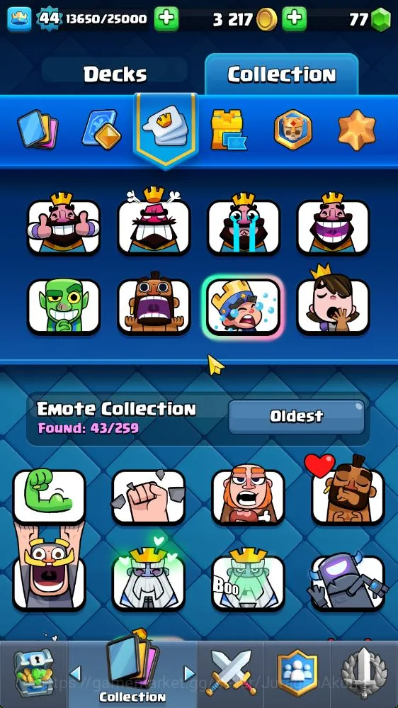 Clash Royale Accounts Midgame Lvl 44|Trophy 8059|Limited Skin|KTL 14|Card 118| 11 EVO, 5 Champ, 21 Legend, 33 Epic, 30 Rare 4