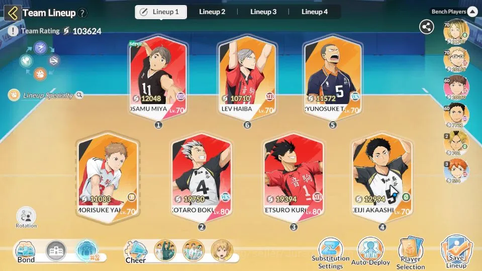 HAIKYU!! FLY HIGH Accounts SEA|Lvl 46|1,3K DM|4 UR [Bokuto+Memo,Hirugami+Memo image 1