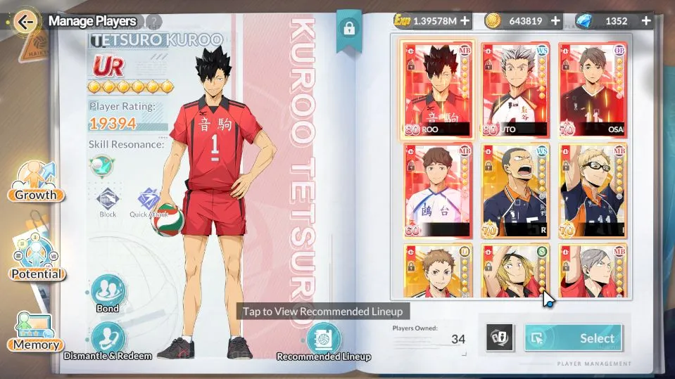 HAIKYU!! FLY HIGH Accounts SEA|Lvl 46|1,3K DM|4 UR [Bokuto+Memo,Hirugami+Memo,Osamu,Kuroo]+8 SSR 2