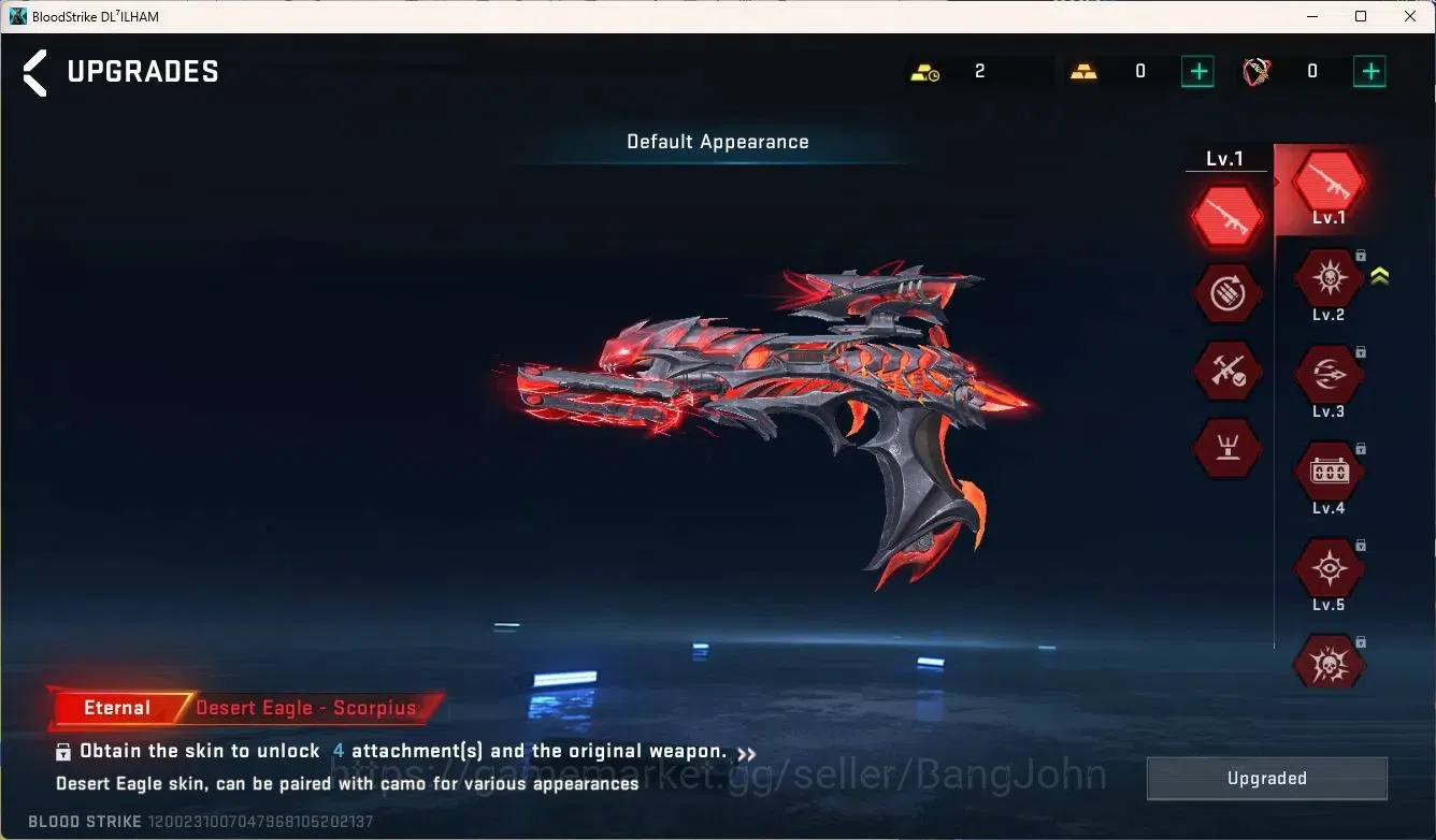 Blood Strike Accounts ASIA | 1 ETERNAL: Desert Eagle | 2 7DS | 2 ULTRA G image 10