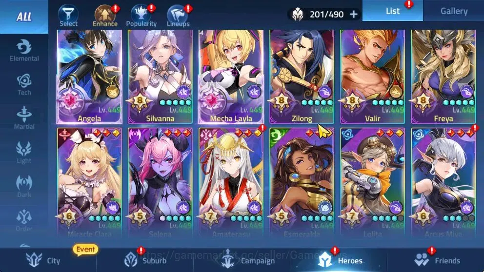 Mobile Legends: Adventure Accounts Sv 70xxx|VIP10|Lvl 277|407M Pwr|2 Nexus,62 Awk|4 U image 3
