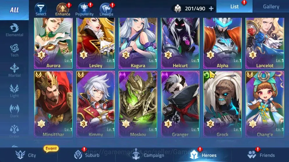 Mobile Legends: Adventure Accounts Sv 70xxx|VIP10|Lvl 277|407M Pwr|2 Nexus,62 Awk|4 U image 8