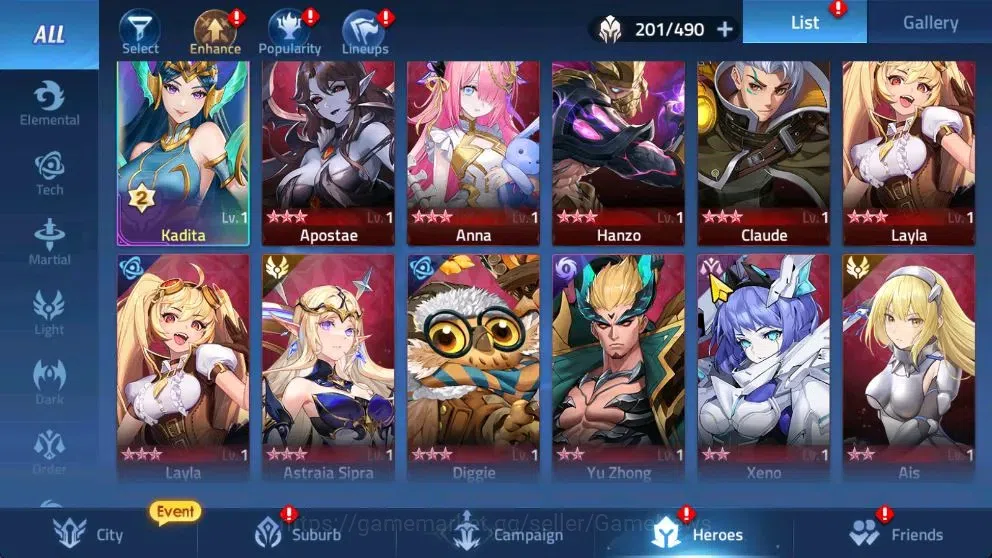 Mobile Legends: Adventure Accounts Sv 70xxx|VIP10|Lvl 277|407M Pwr|2 Nexus,62 Awk|4 U image 9