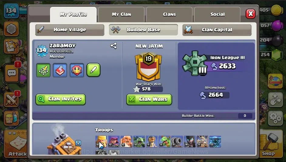 Clash of Clans Accounts LV 134|TH 15-BH 9|HH 9|BK 45,AQ 52,GW 35,MP 45,RC  image 5