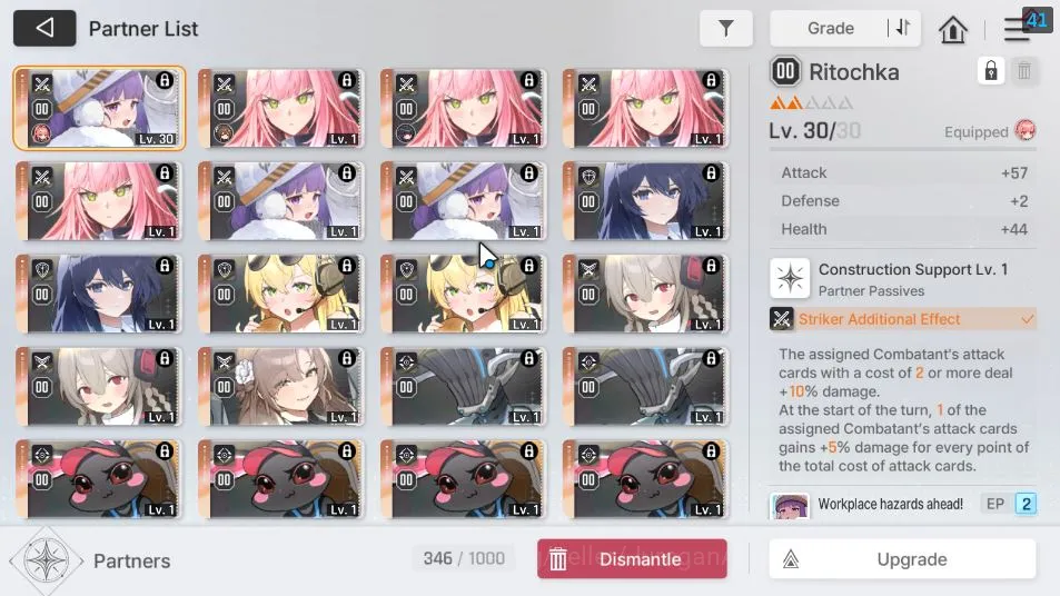 Chaos Zero Nightmare Accounts GLOBAL LV30| 5SSR(RinM1 Yuki MeilinM1 HaruM1 Kayron)+ 8SR(BerylM2,MikaM4,ReiM3,Etc) 24SR 5