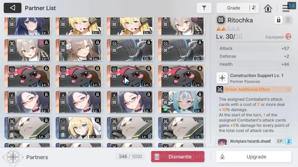 Chaos Zero Nightmare Accounts GLOBAL LV30| 5SSR(RinM1 Yuki MeilinM1 HaruM1 Kayron)+ 8SR(BerylM2,MikaM4,ReiM3,Etc) 24SR 6